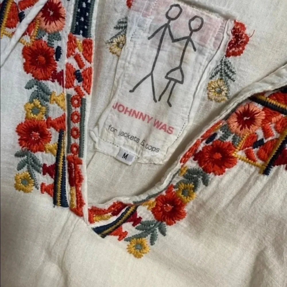 Johnny Was Embroidered Summer Dress